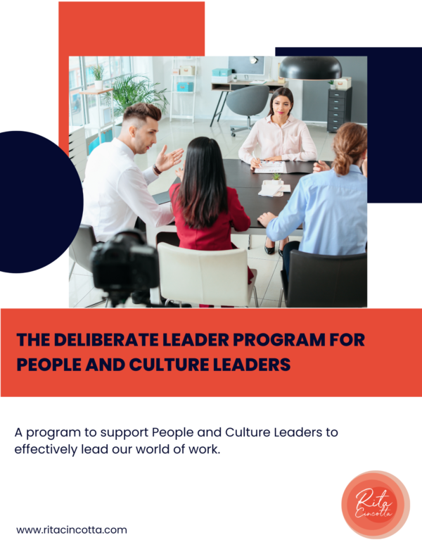 The People and Culture Deliberate Leader